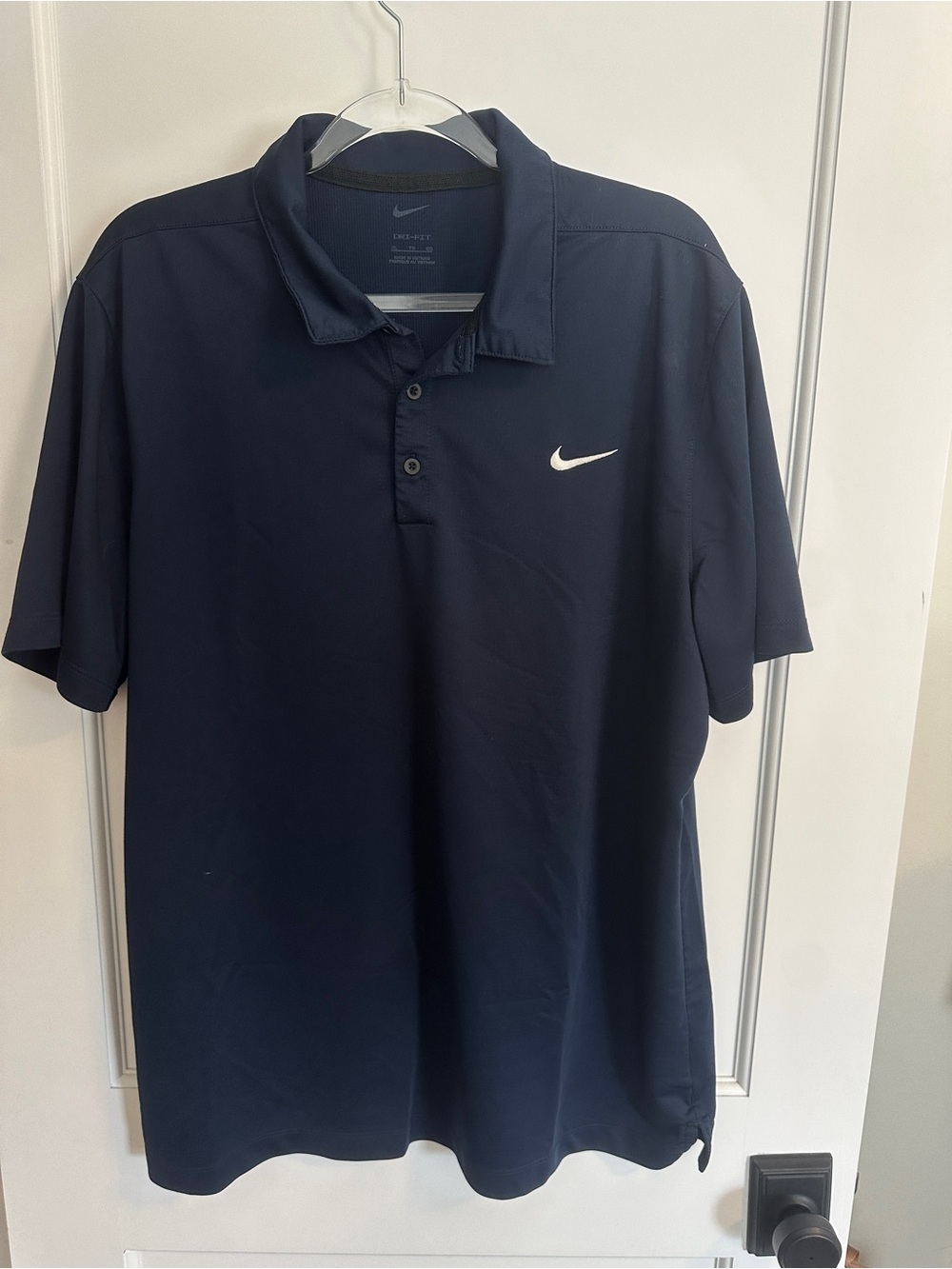 Nike Men’s Dri-Fit Navy Golf Polo size XL